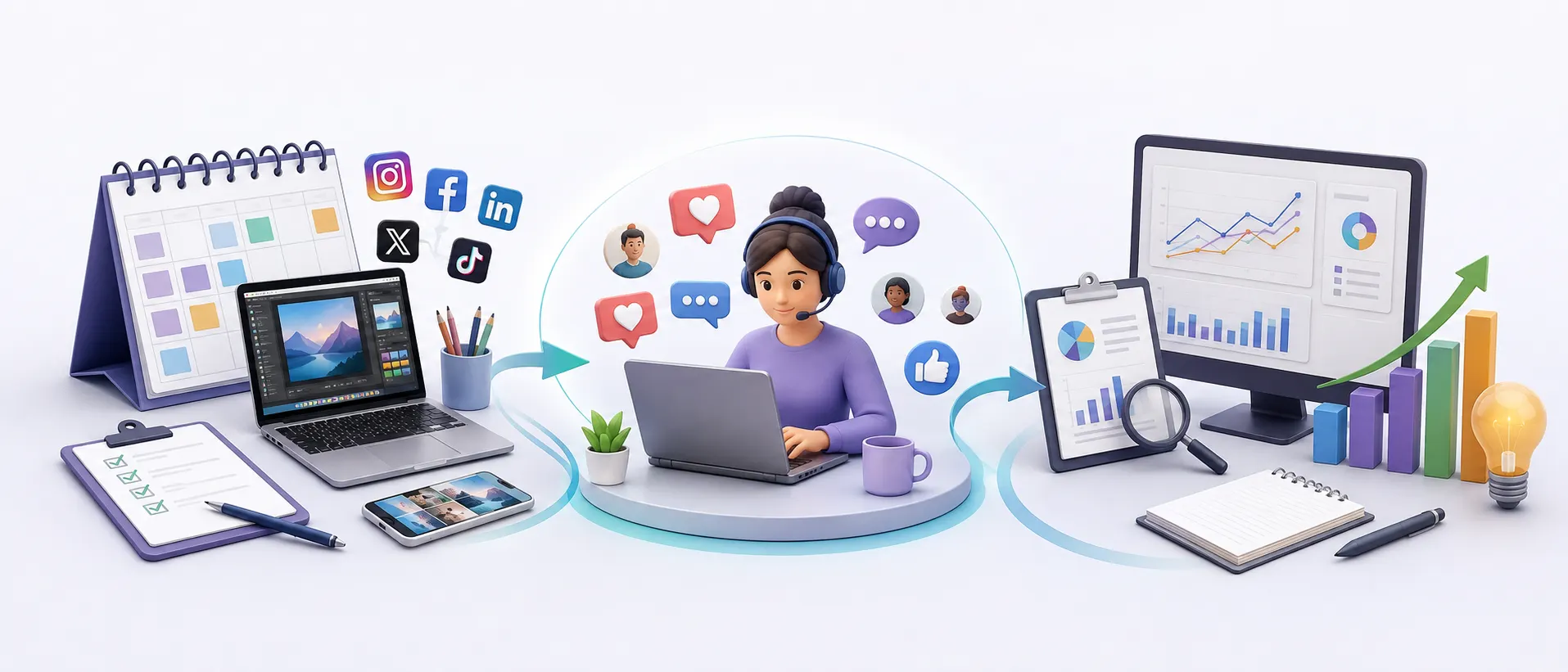 social-media-virtual-assistant-weekly-workflow